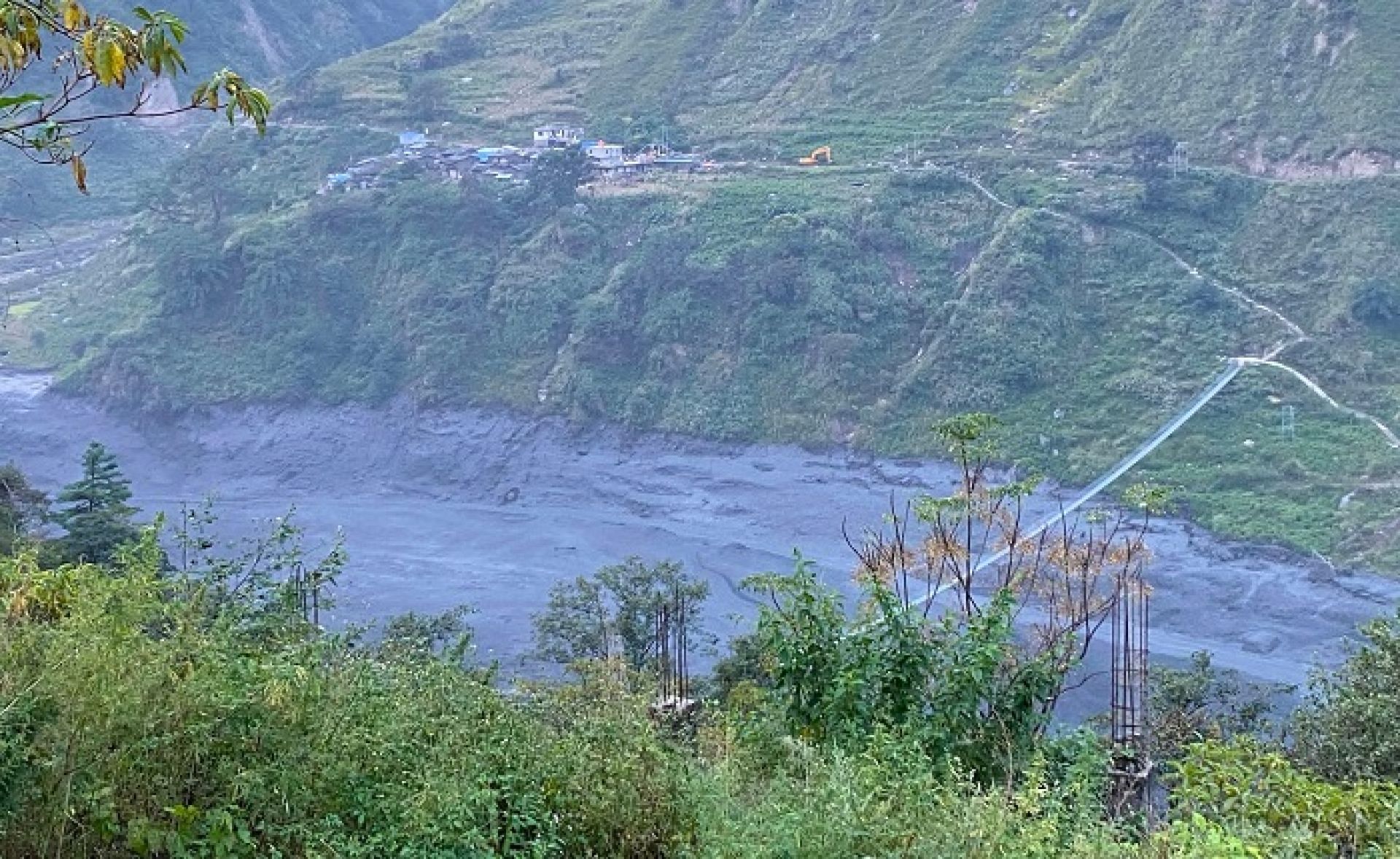 बुढीगण्डकी नदीमा आएको बाढीले चार जलविद्युत् आयोजनामा क्षति